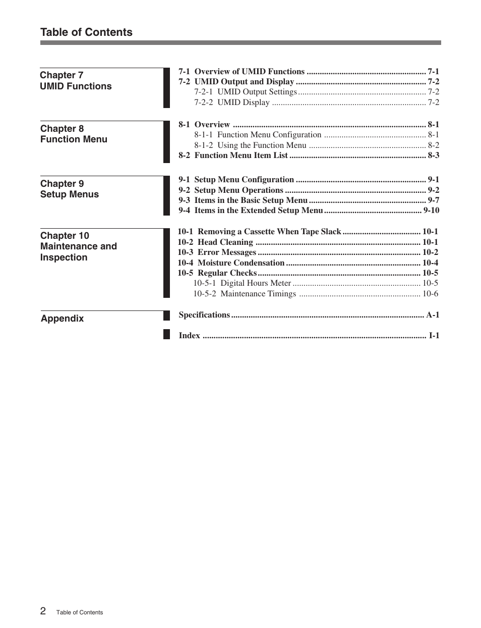 Sony HDW-M2100 User Manual | Page 5 / 115