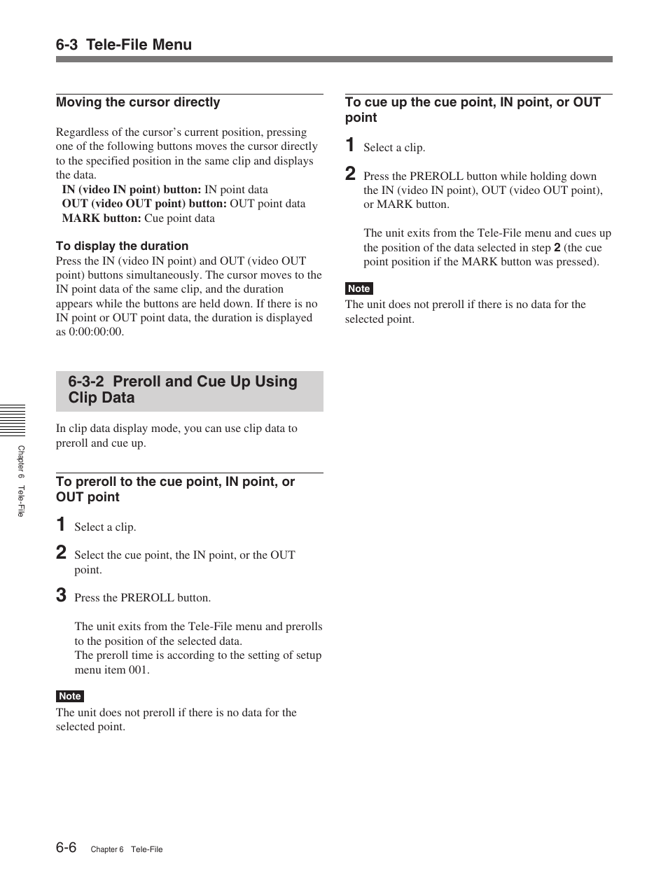 3-2 preroll and cue up using clip data | Sony HDW-M2100 User Manual | Page 55 / 115