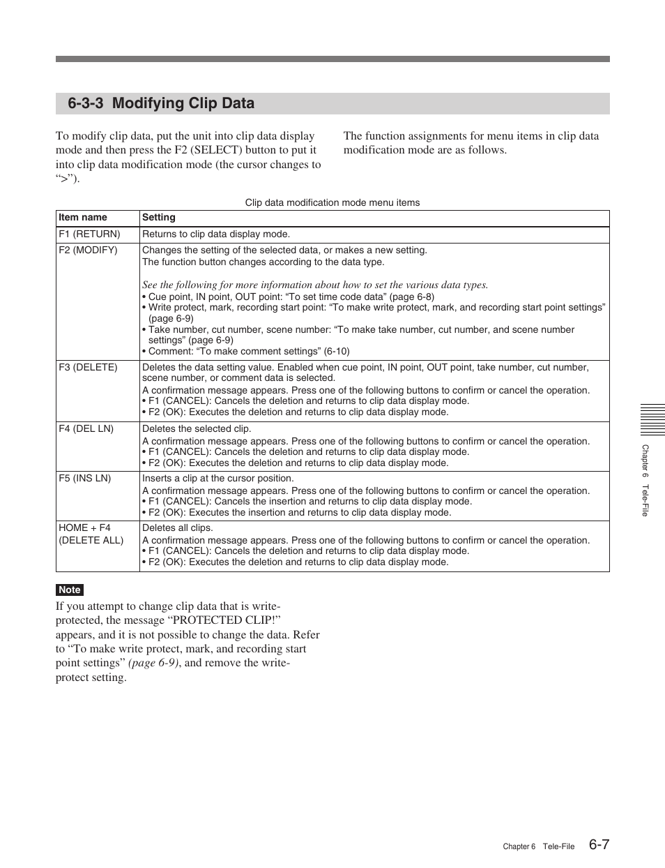 3-3 modifying clip data | Sony HDW-M2100 User Manual | Page 56 / 115