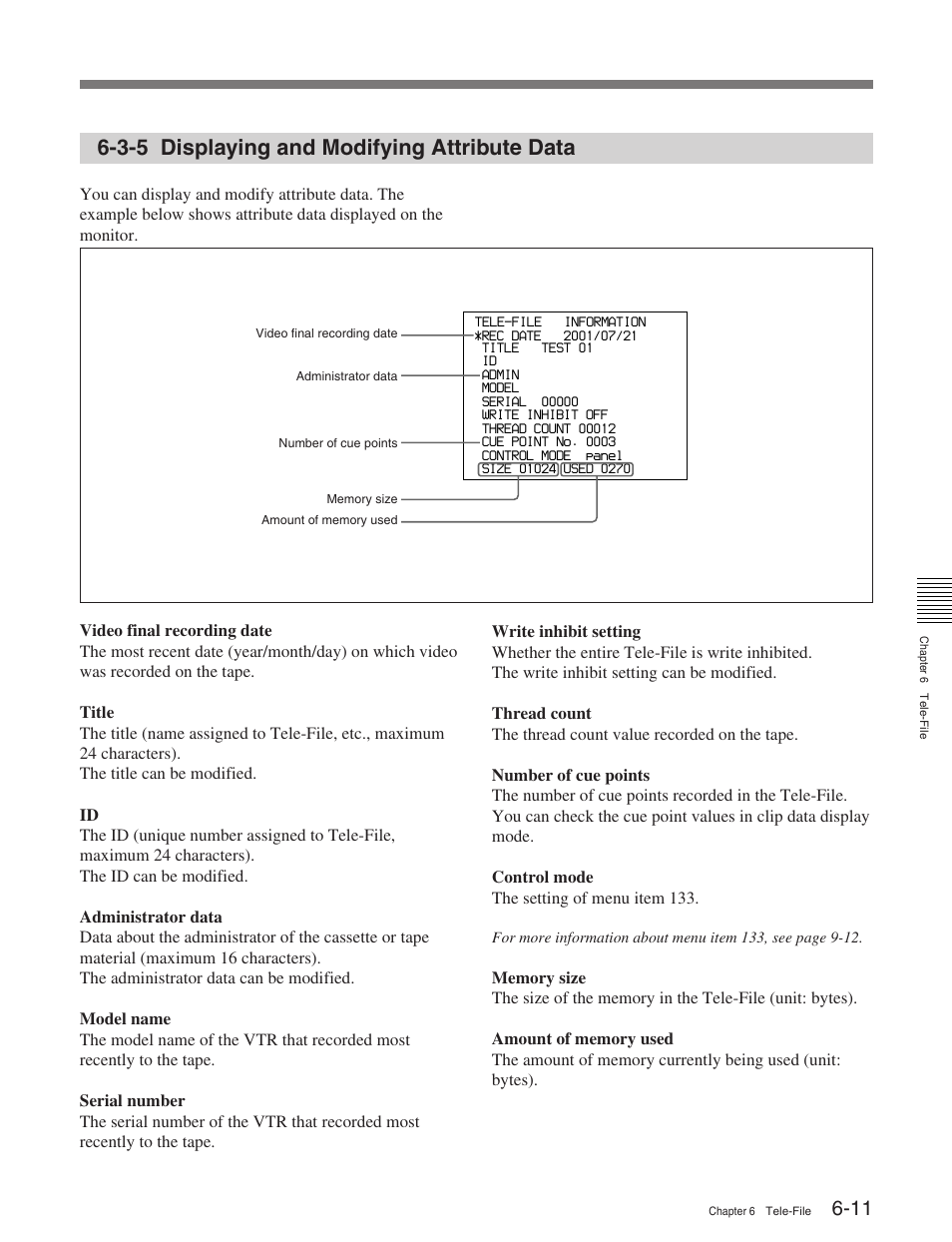 3-5 displaying and modifying attribute data | Sony HDW-M2100 User Manual | Page 60 / 115