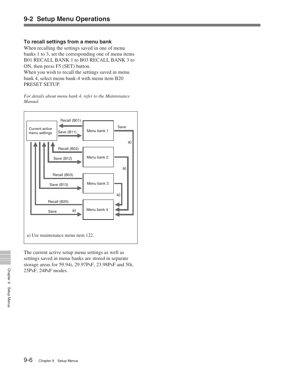 2 setup menu operations | Sony HDW-M2100 User Manual | Page 76 / 115