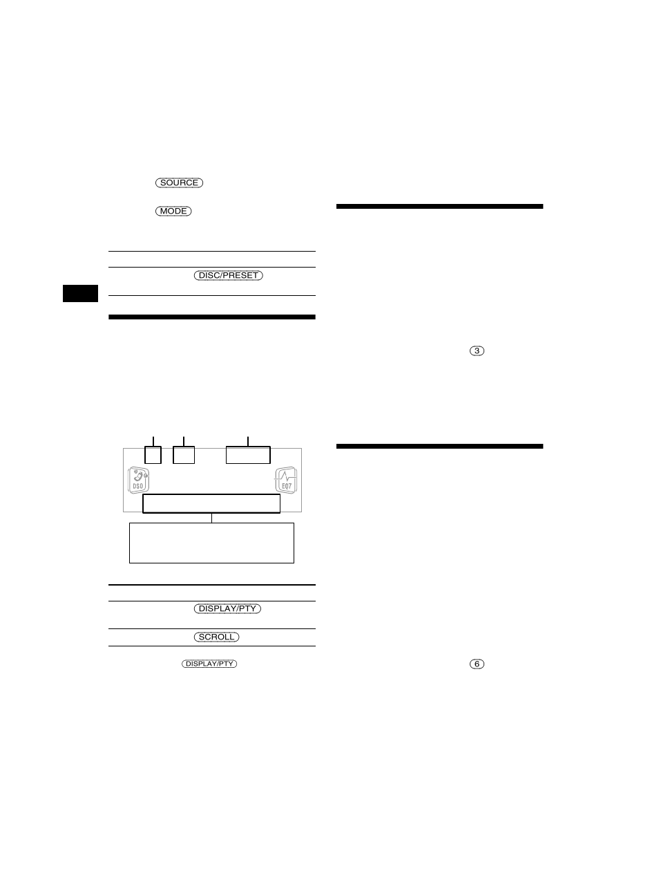 Display items, Playing tracks repeatedly — repeat play, Playing tracks in random order — shuffle play | Display items playing tracks repeatedly, Repeat play, Playing tracks in random order, Shuffle play, N 10, Huf 10, Playing tracks repeatedly | Sony CDX-CA750 User Manual | Page 10 / 170
