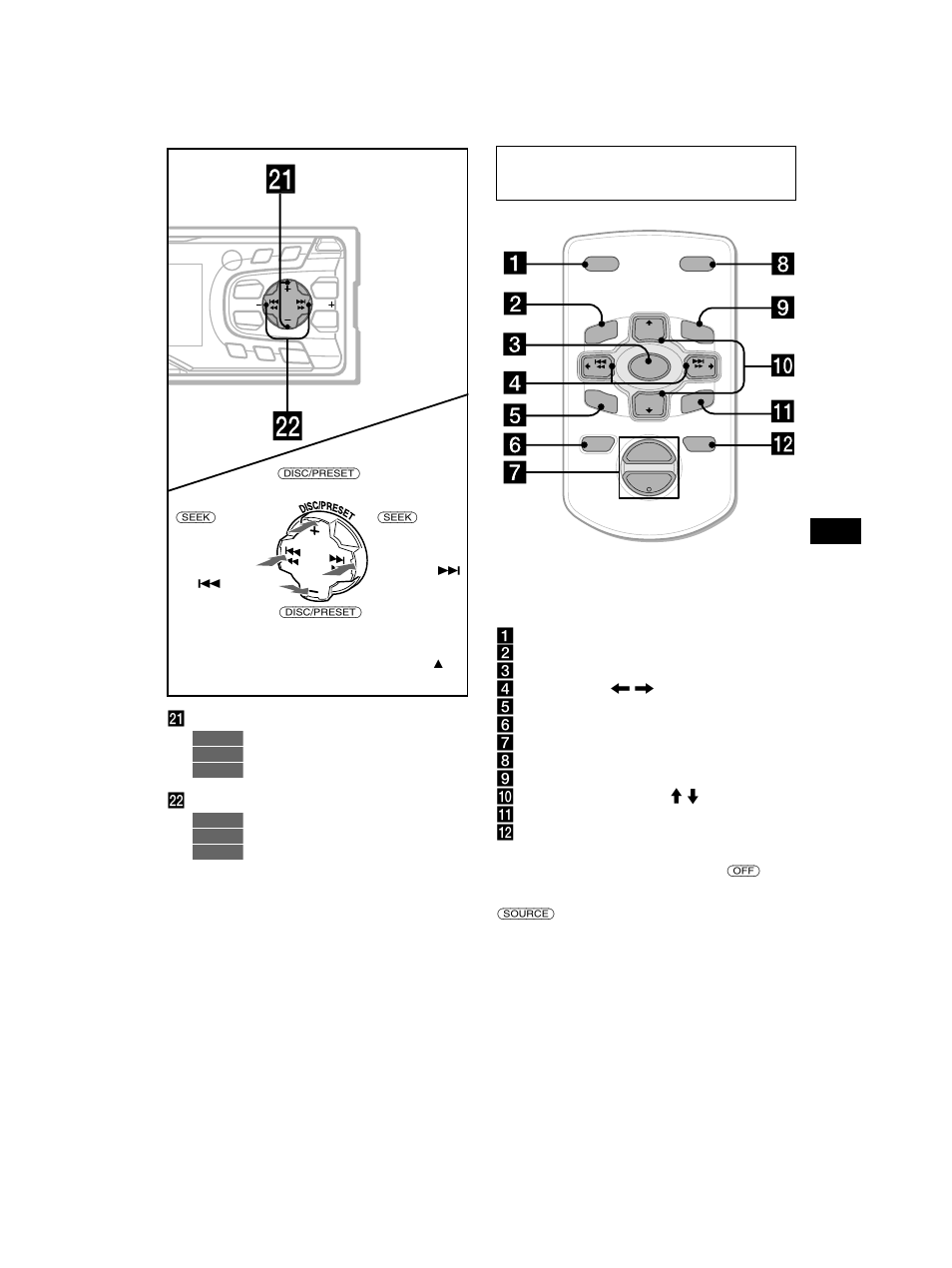 Telecomando a scheda rm-x114 (opzionale) | Sony CDX-CA750 User Manual | Page 105 / 170