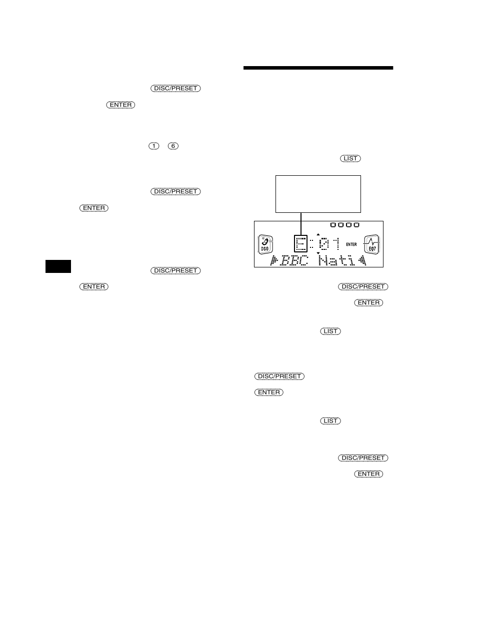 Sintonizzazione di un programma dab, Utilizzando un elenco | Sony CDX-CA750 User Manual | Page 122 / 170