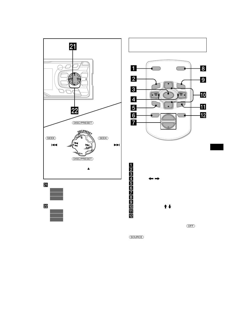 Kaartafstandsbediening rm-x114 (los verkrijgbaar) | Sony CDX-CA750 User Manual | Page 139 / 170