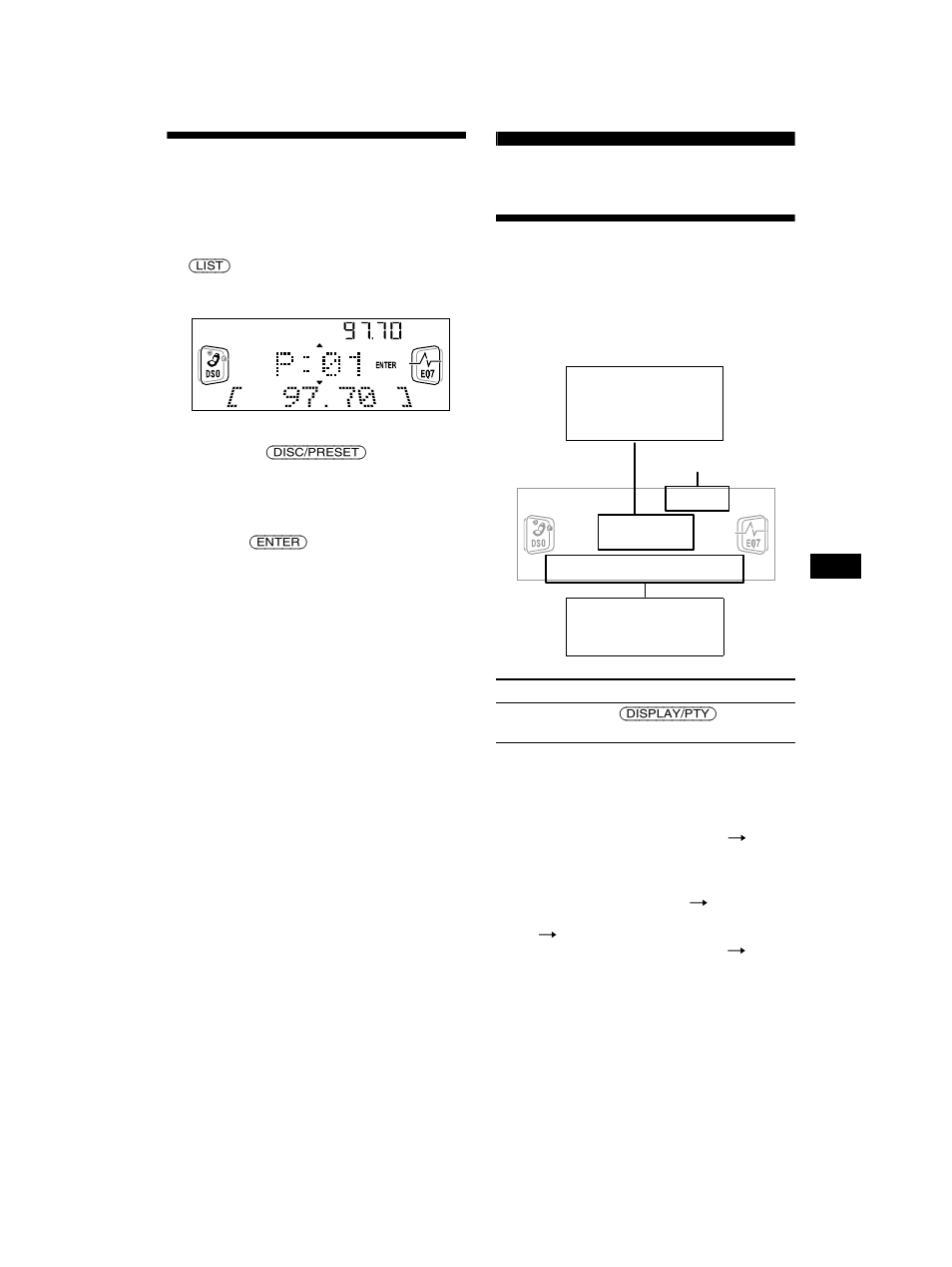 Afstemmen op een zender uit een lijst, List-up, Overzicht van rds | Sony CDX-CA750 User Manual | Page 149 / 170