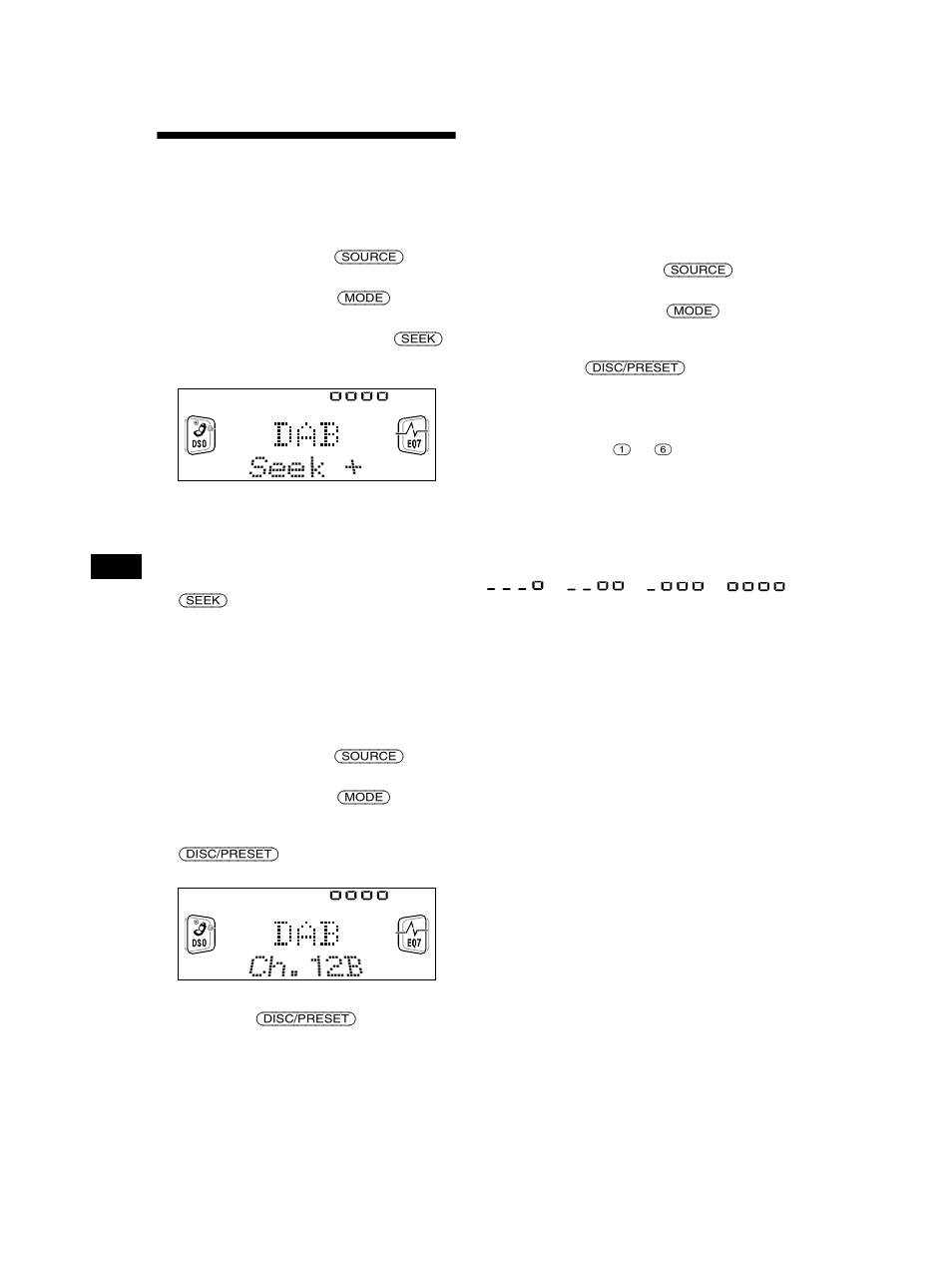 Basishandelingen van dab | Sony CDX-CA750 User Manual | Page 154 / 170