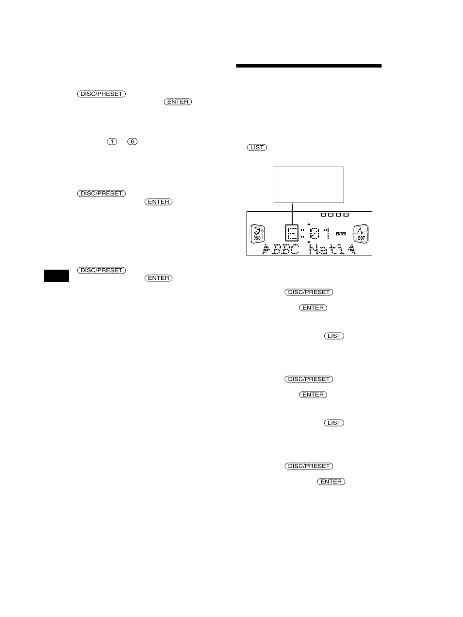 Afstemmen op een dab-programma uit een, Lijst, Afstemmen op een dab- programma uit een lijst | Sony CDX-CA750 User Manual | Page 156 / 170