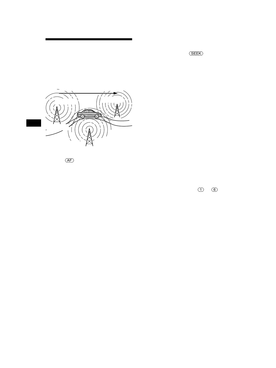 Automatic retuning for best reception results, Af function, On 16 | Sony CDX-CA750 User Manual | Page 16 / 170
