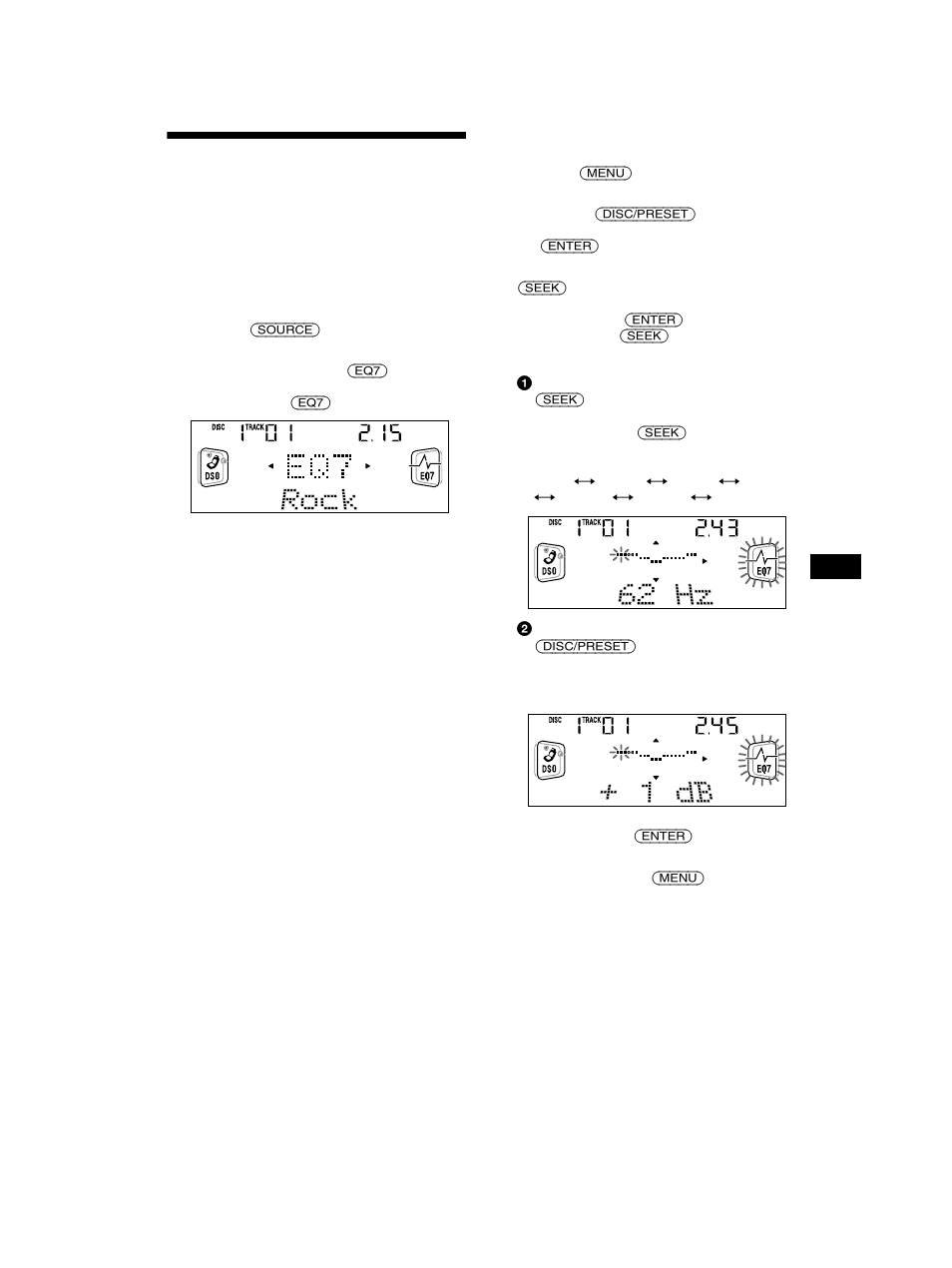 De equalizer instellen | Sony CDX-CA750 User Manual | Page 161 / 170