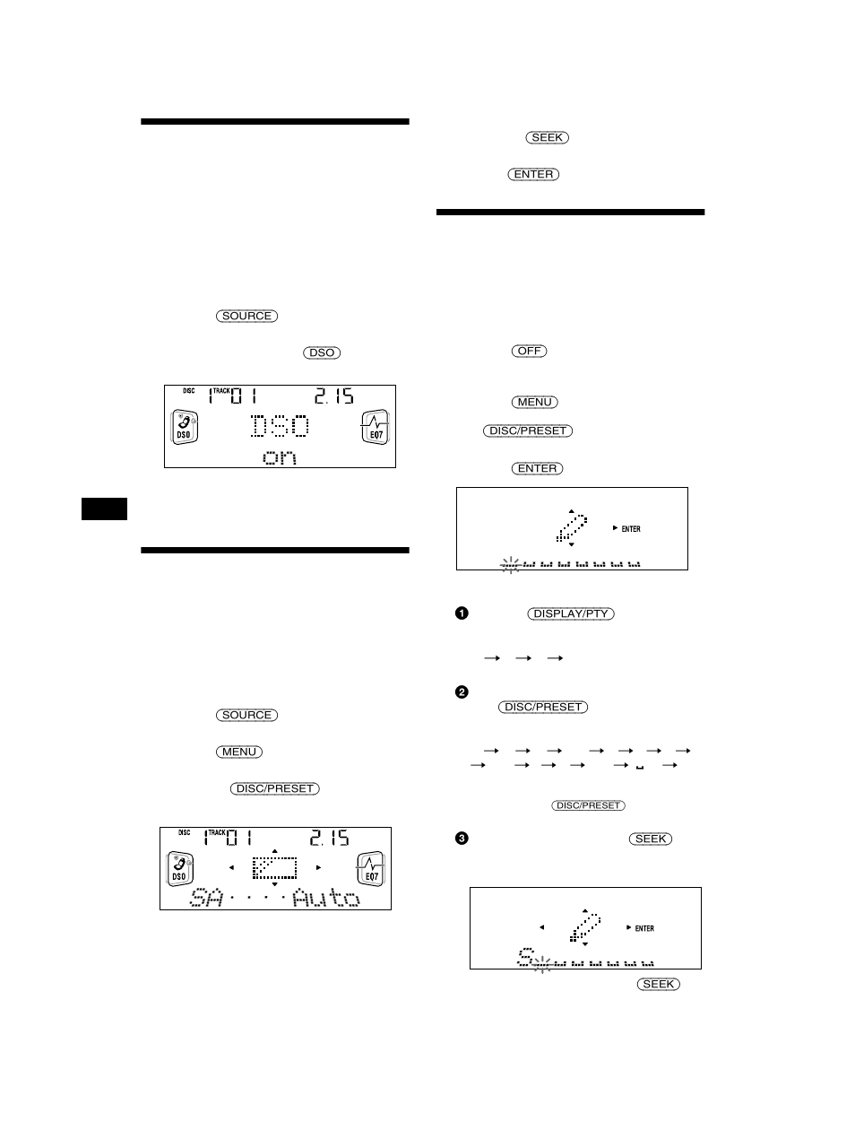 Dynamic soundstage organizer (dso), Instellen, Dynamic soundstage organizer (dso) instellen | Spectrum analyzer selecteren, Motion display benoemen | Sony CDX-CA750 User Manual | Page 162 / 170