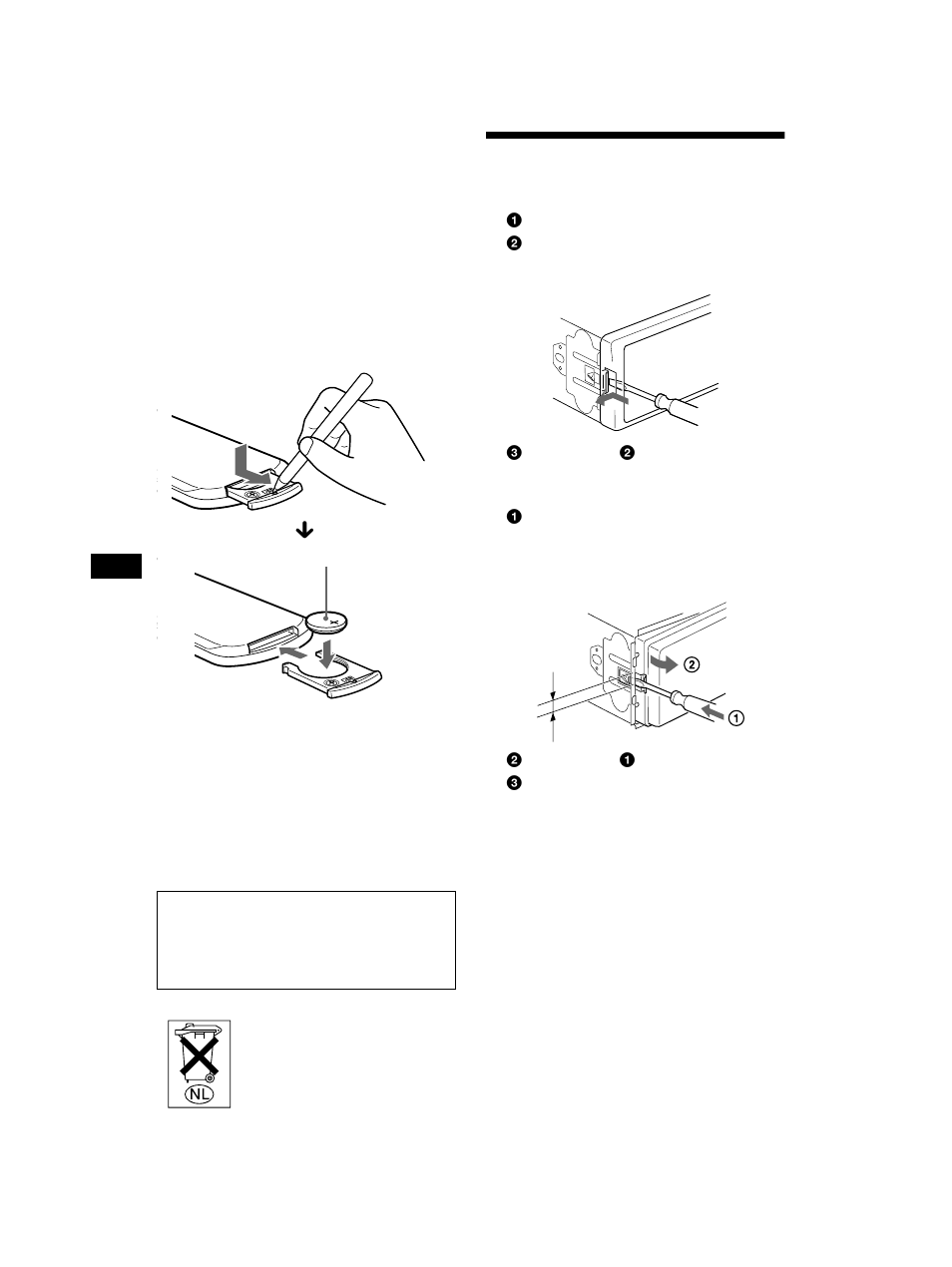 Het toestel verwijderen | Sony CDX-CA750 User Manual | Page 164 / 170