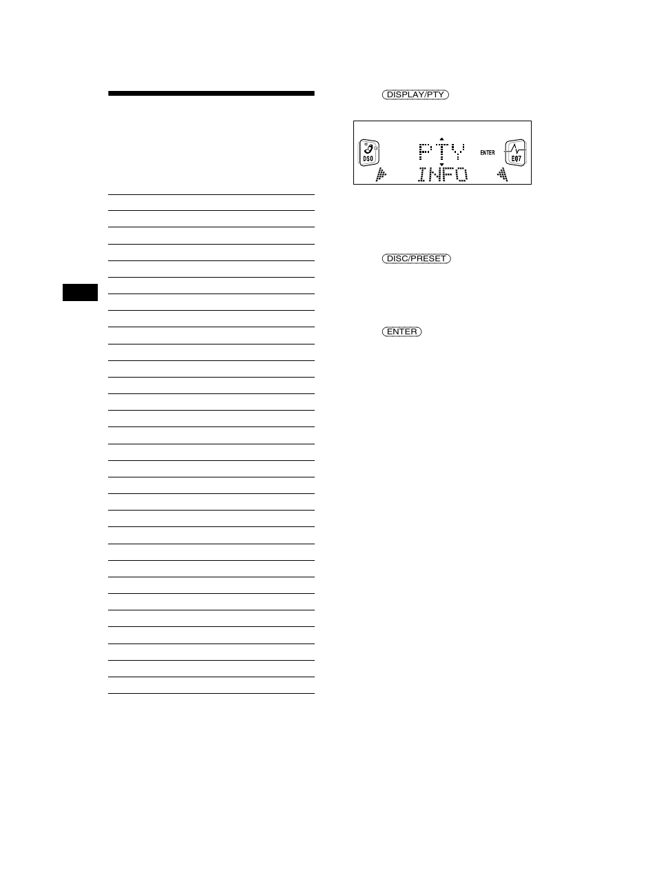 Tuning in stations by programme type — pty, Tuning in stations by programme type | Sony CDX-CA750 User Manual | Page 18 / 170
