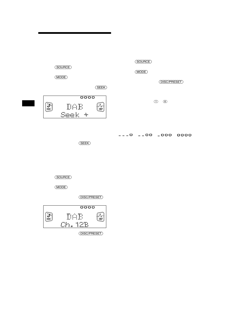 Basic operations of dab | Sony CDX-CA750 User Manual | Page 20 / 170