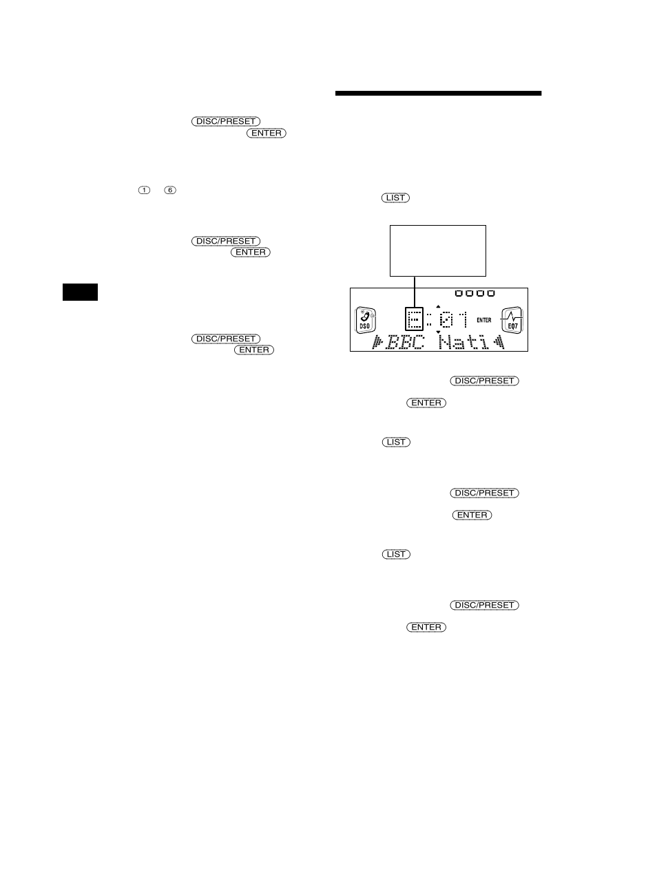 Tuning in dab programme through a list, Tuning in dab programme through, A list | Sony CDX-CA750 User Manual | Page 22 / 170