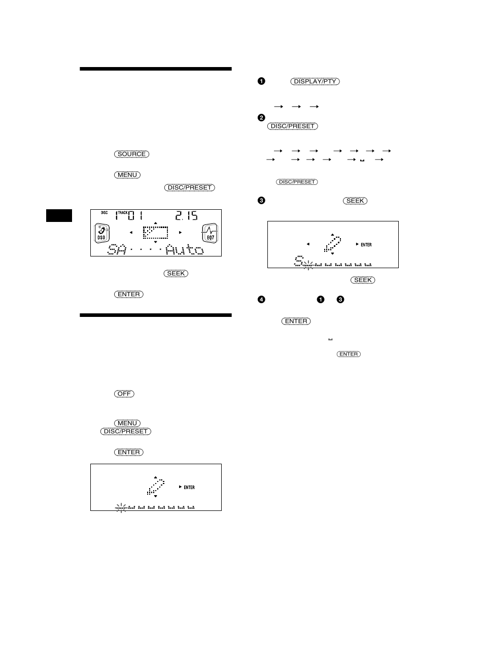 Selecting the spectrum analyzer, Labelling a motion display | Sony CDX-CA750 User Manual | Page 28 / 170