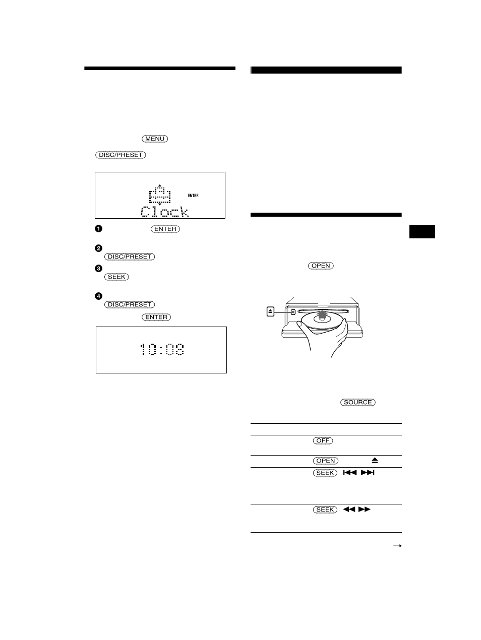 Einstellen der uhr, Cd-player cd/md-gerät (gesondert erhältlich), Wiedergeben einer cd/md | Sony CDX-CA750 User Manual | Page 41 / 170