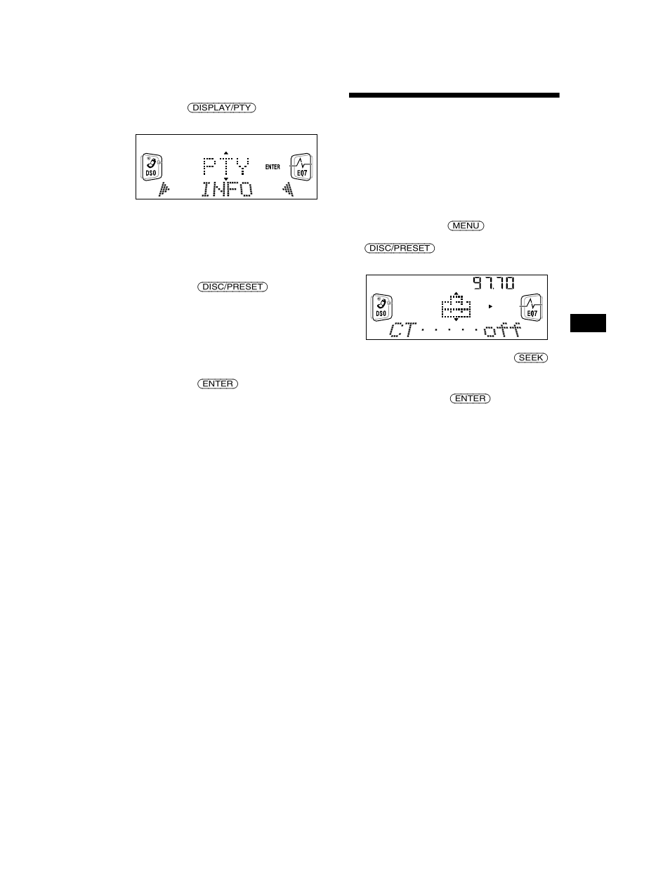 Automatisches einstellen der uhr, Seite 19 | Sony CDX-CA750 User Manual | Page 51 / 170