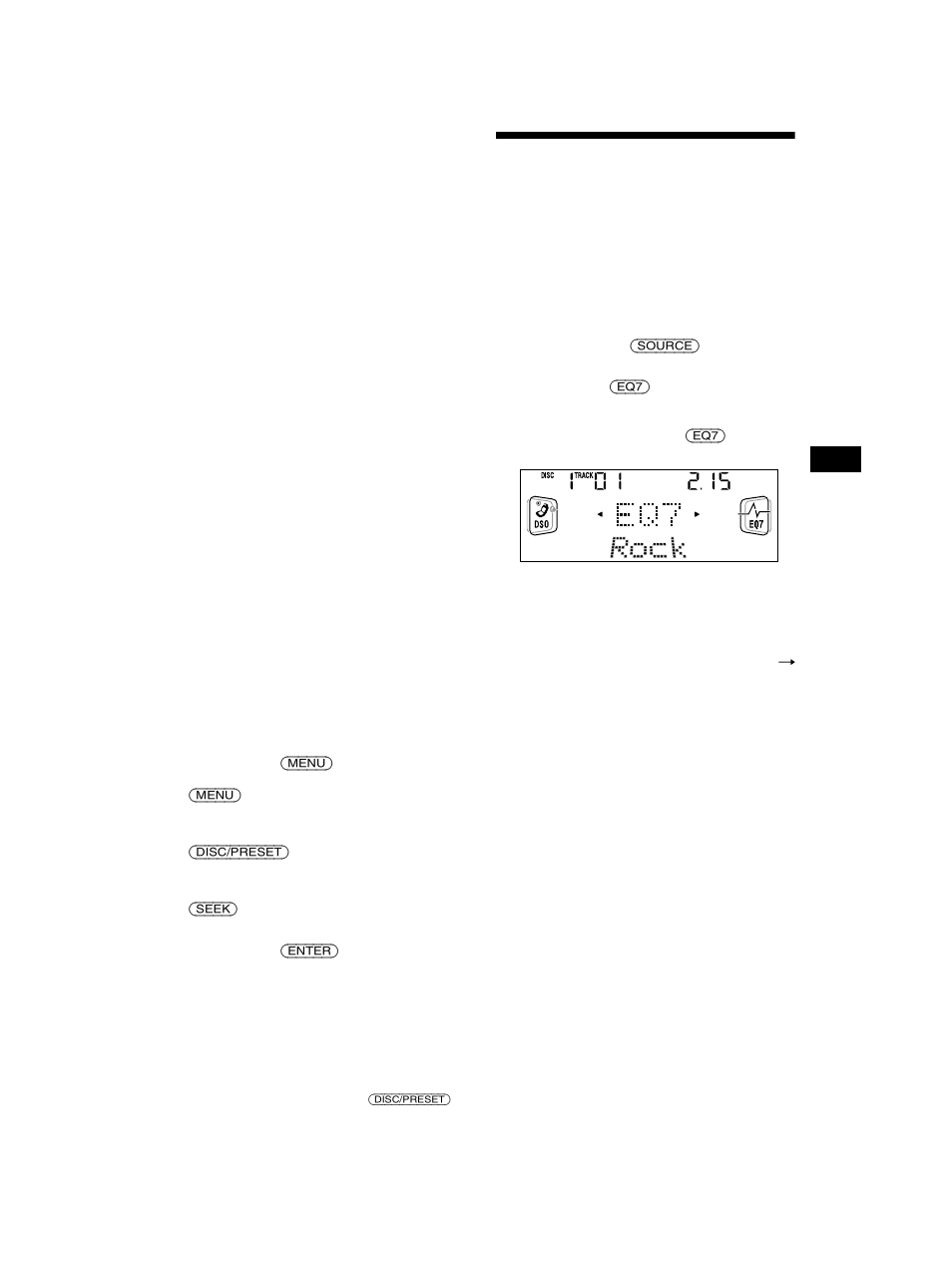 Einstellen des equalizers | Sony CDX-CA750 User Manual | Page 59 / 170