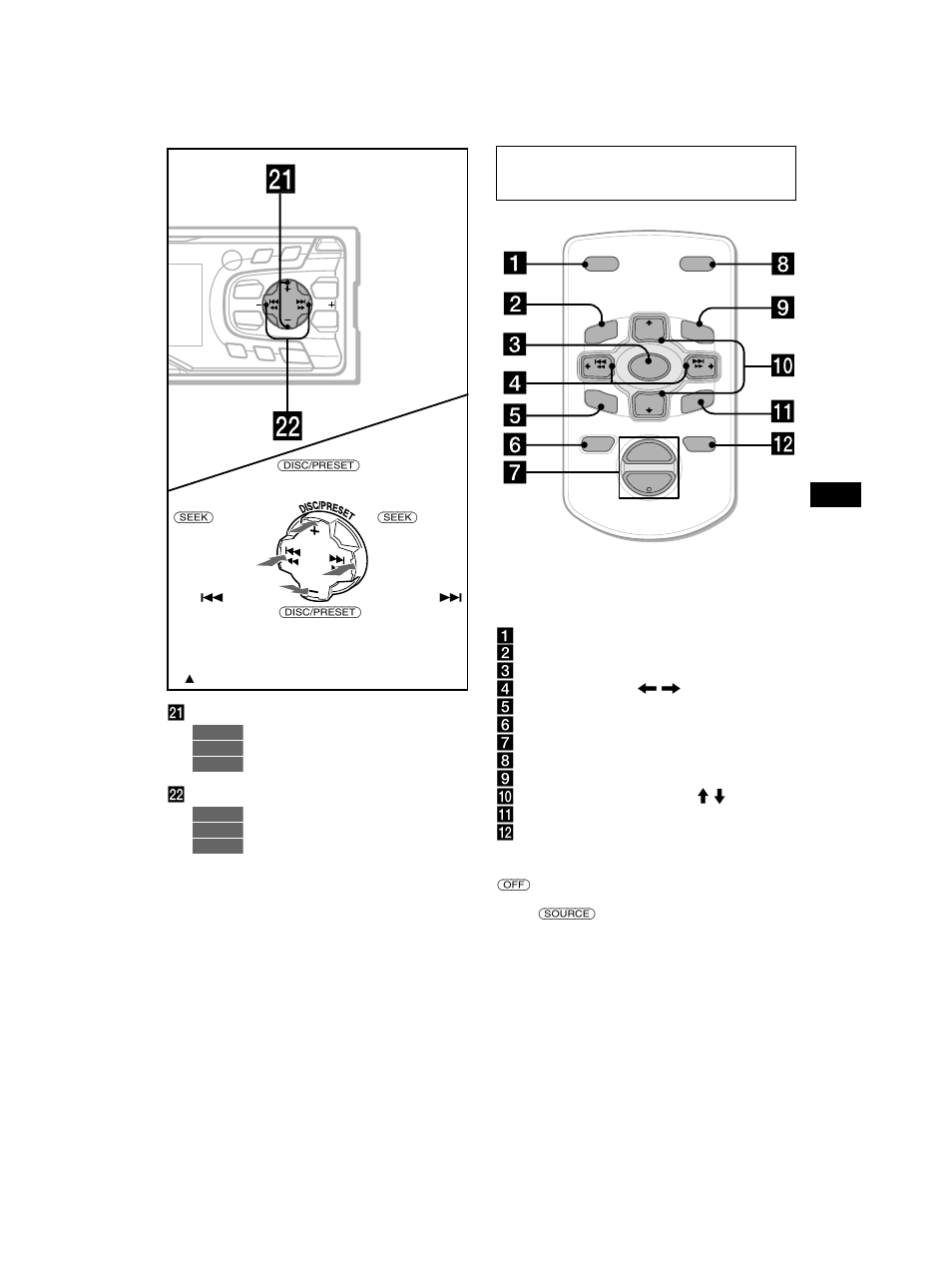 Mini-télécommande rm-x114 (en option) | Sony CDX-CA750 User Manual | Page 71 / 170