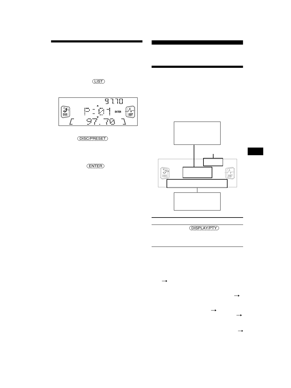Syntonisation d’une station via une liste, List-up, Fonctions rds | Aperçu de la fonction rds | Sony CDX-CA750 User Manual | Page 81 / 170