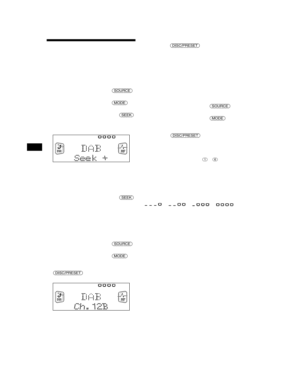 Opérations de base de la fonction dab | Sony CDX-CA750 User Manual | Page 86 / 170