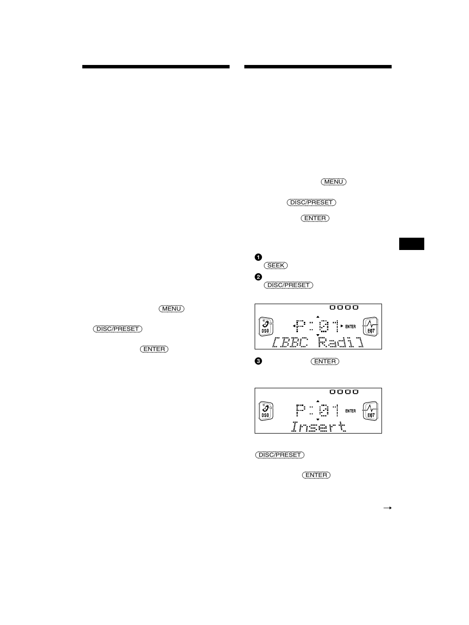 Présélection automatique des services dab, Présélection manuelle des services dab, Preset edit | Sony CDX-CA750 User Manual | Page 87 / 170