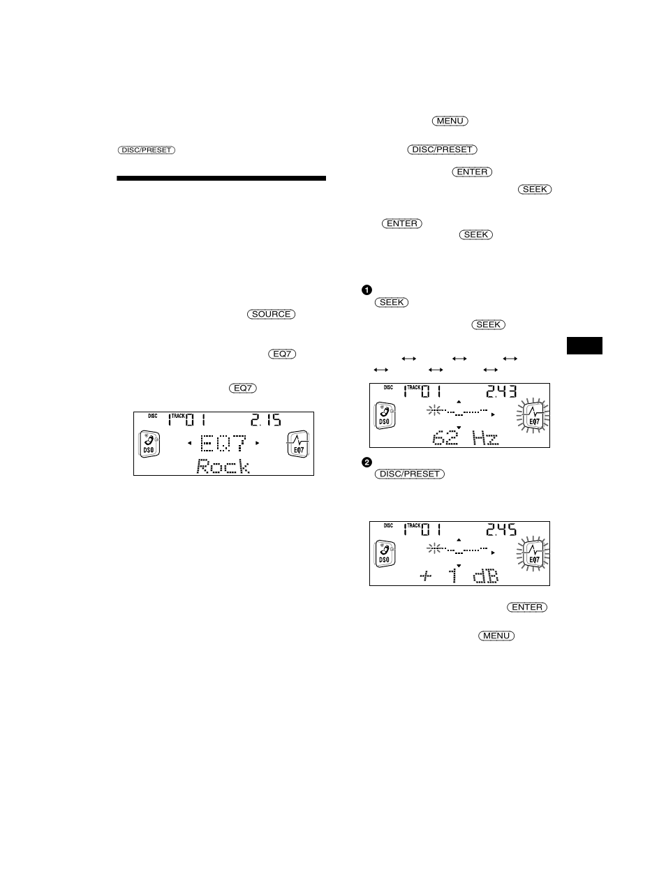 Réglage de l’égaliseur | Sony CDX-CA750 User Manual | Page 93 / 170
