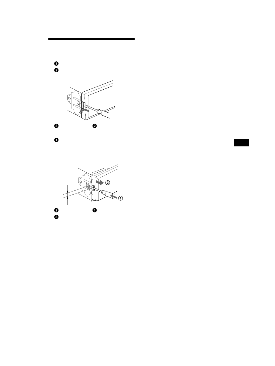 Démontage de l’appareil | Sony CDX-CA750 User Manual | Page 97 / 170