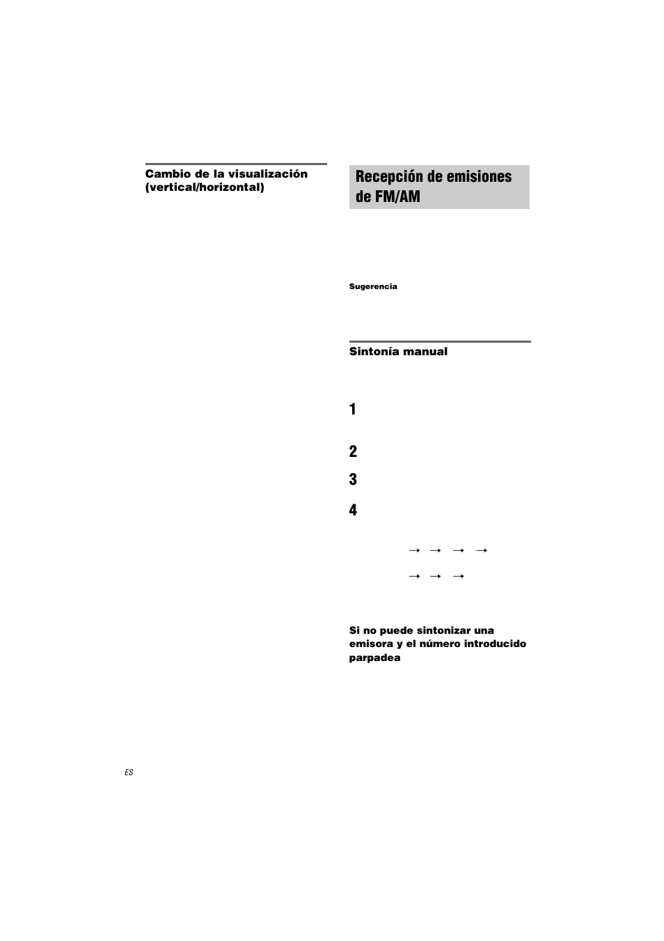 Recepción de emisiones de fm/am | Sony HT-K250 User Manual | Page 92 / 112