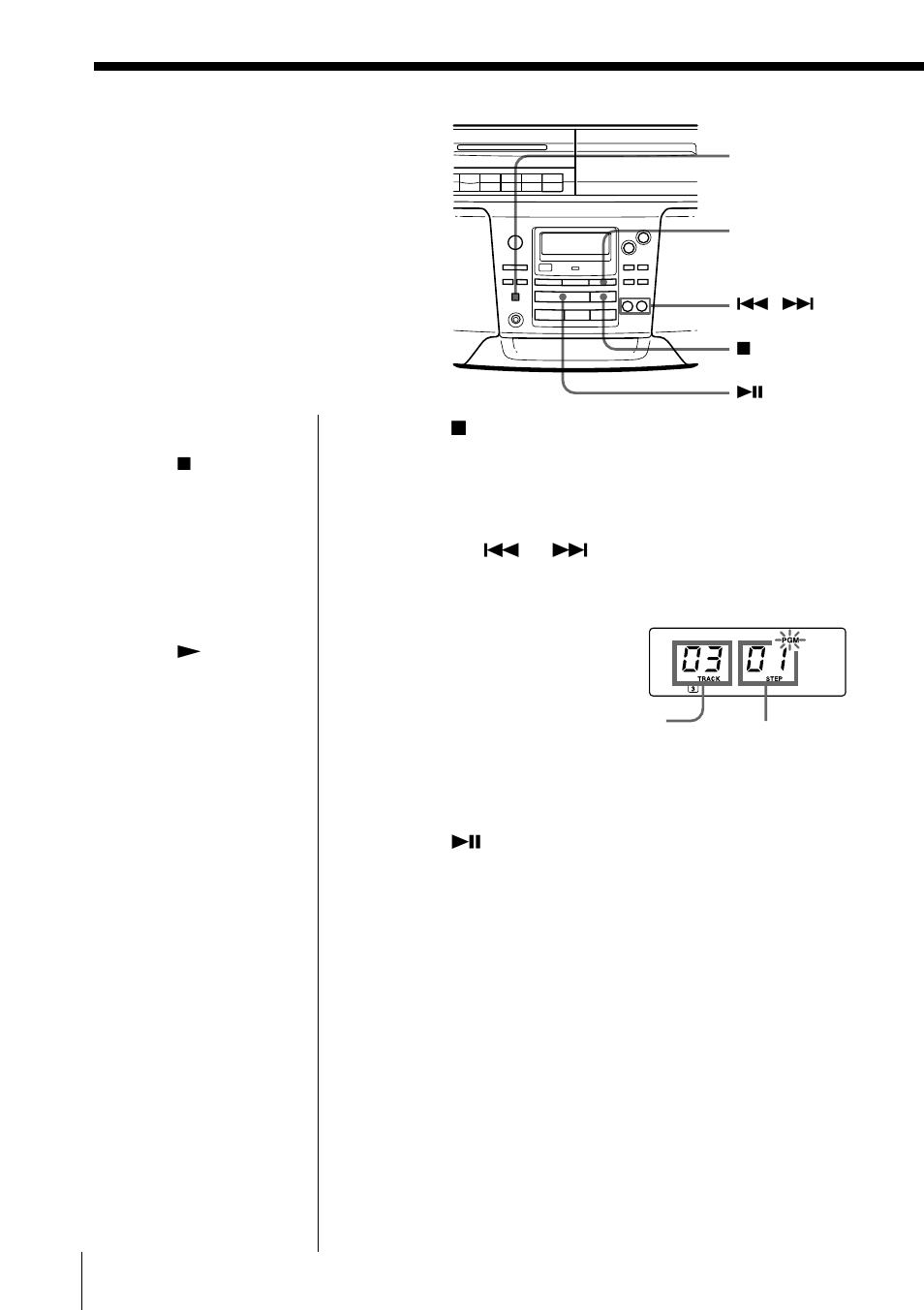 Creating your own program (program play), Creating your own program | Sony CFD-S55 User Manual | Page 16 / 68