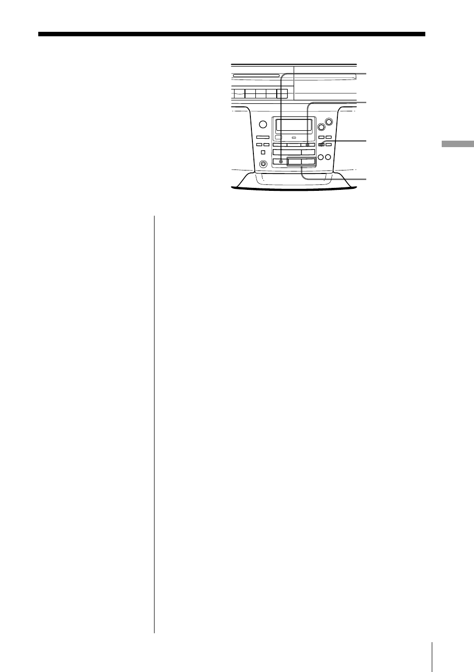 Memorización de emisoras de radiodifusión | Sony CFD-S55 User Manual | Page 53 / 68