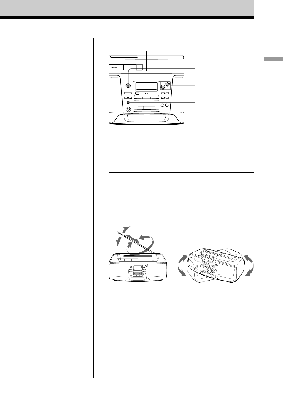 Basic operations 7 | Sony CFD-S55 User Manual | Page 7 / 68