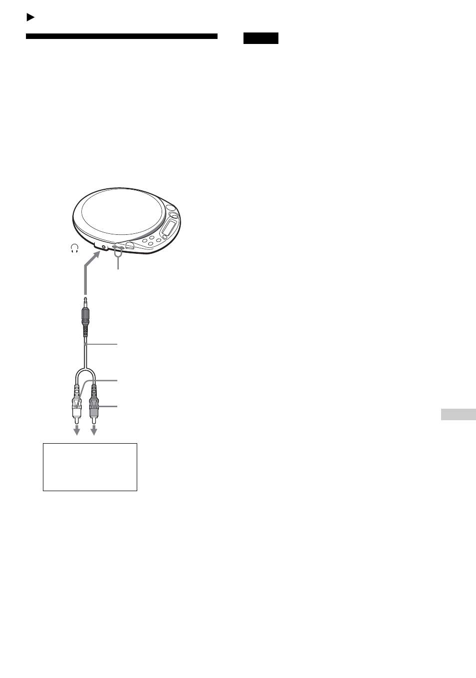 Connecting your cd player, Connecting a stereo system | Sony D-NF611 User Manual | Page 29 / 112