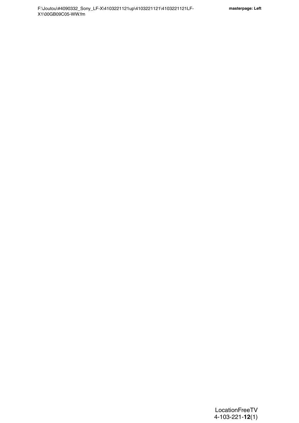 Sony LF-X1 User Manual | Page 114 / 160