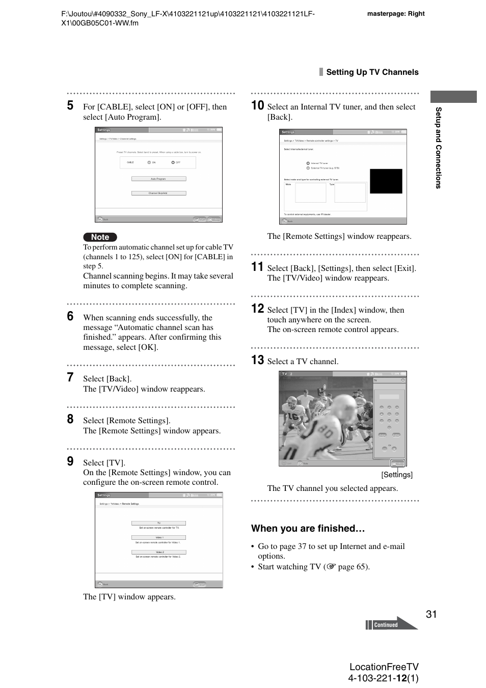 Sony LF-X1 User Manual | Page 31 / 160