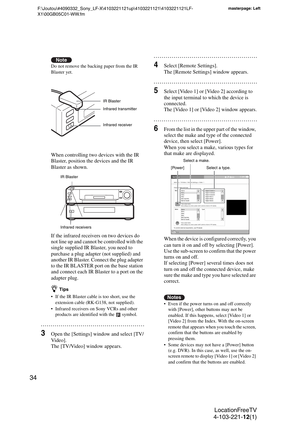 Sony LF-X1 User Manual | Page 34 / 160