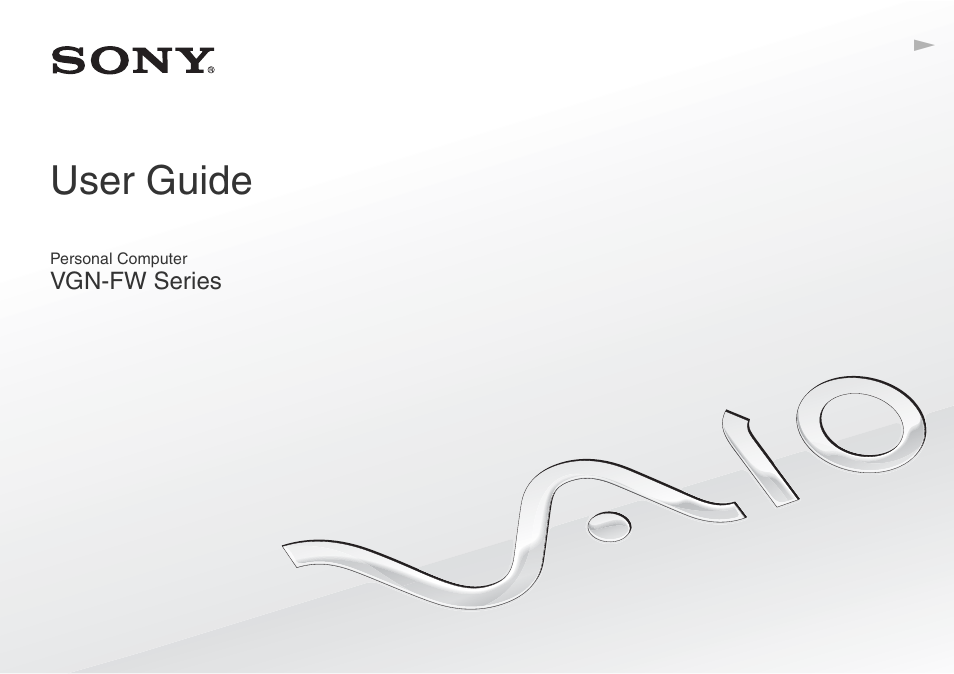 Sony VGN-FW User Manual | 165 pages