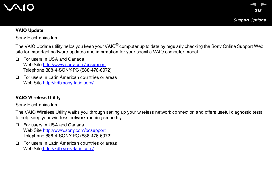 Sony VGN-FS600 Series User Manual | Page 215 / 216