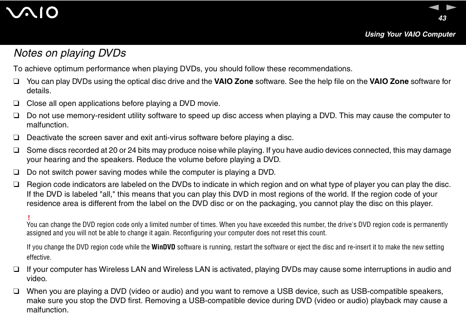 Sony VGN-FS600 Series User Manual | Page 43 / 216