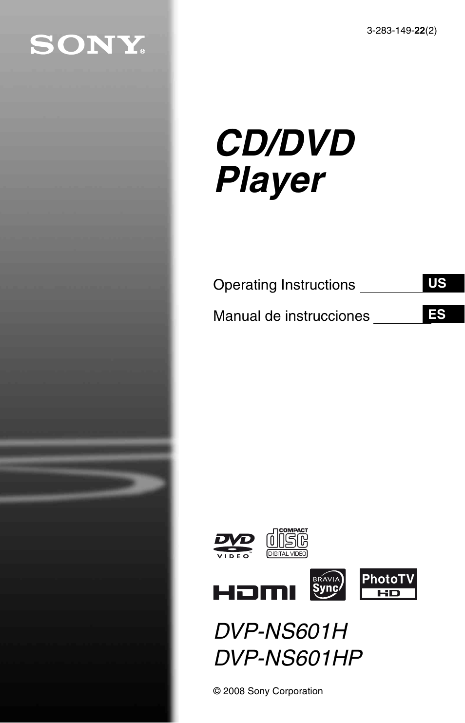 Sony DVP-NS601H User Manual | 88 pages