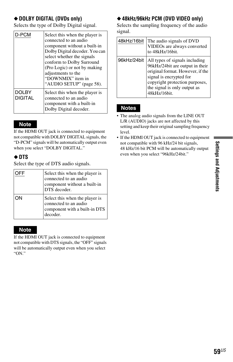 59 return to | Sony DVP-NS601H User Manual | Page 59 / 88