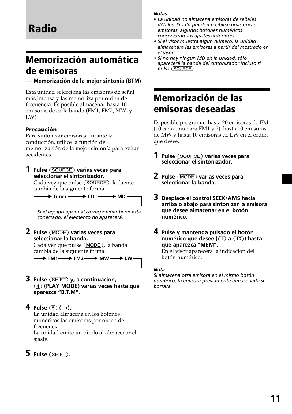 Radio | Sony MDX-C7970R User Manual | Page 39 / 116