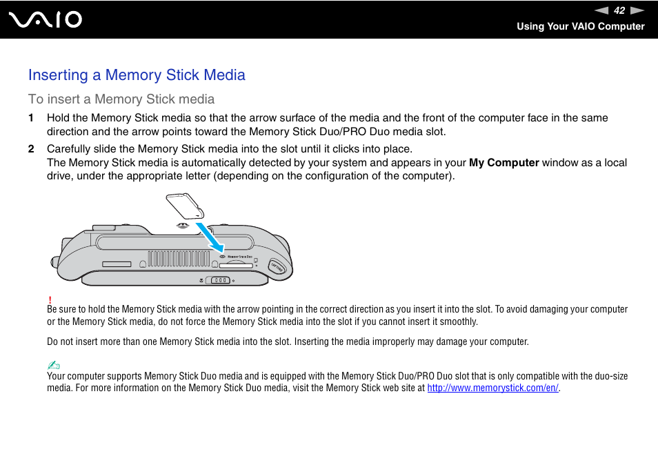 Sony ICD VGN-UX200 User Manual | Page 42 / 194