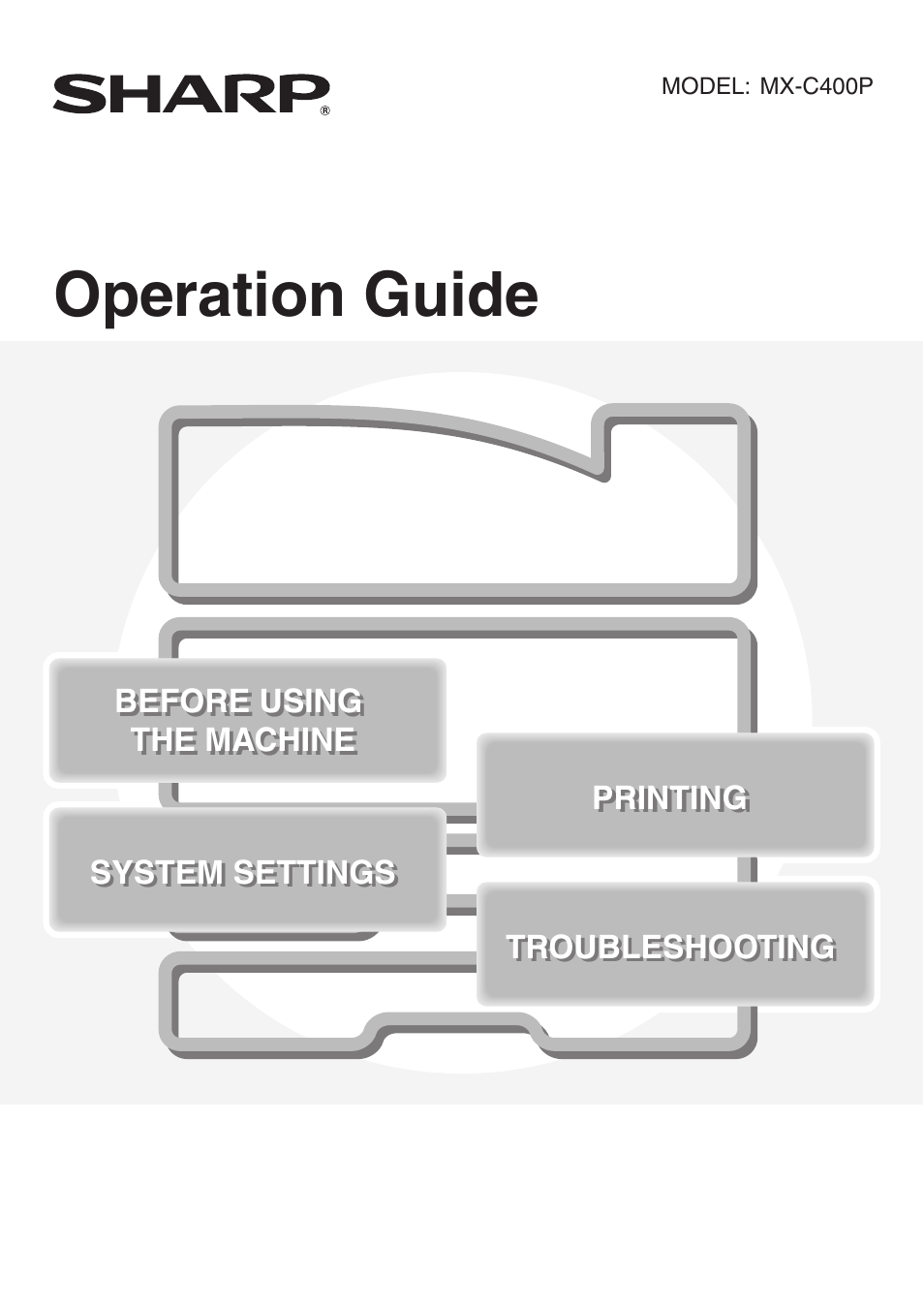 Sony MX-C400P User Manual | 257 pages