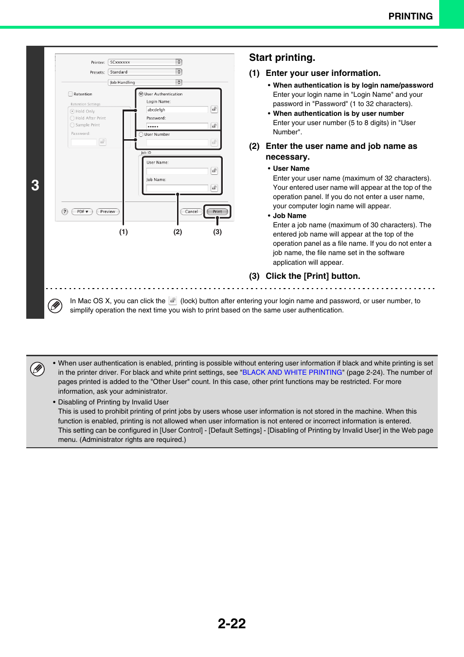 Start printing | Sony MX-C400P User Manual | Page 101 / 257