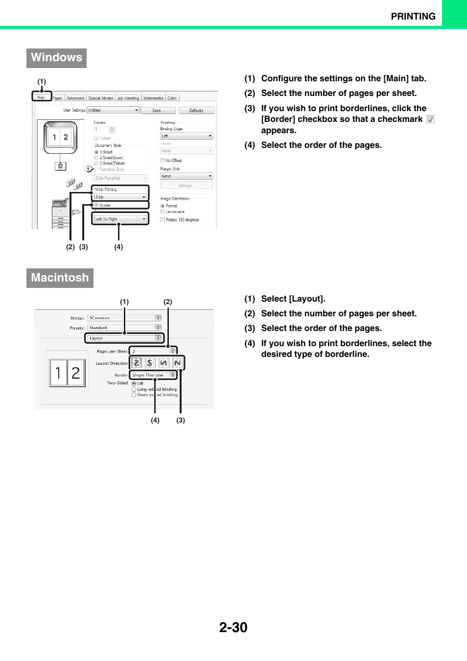 Windows, Macintosh | Sony MX-C400P User Manual | Page 109 / 257