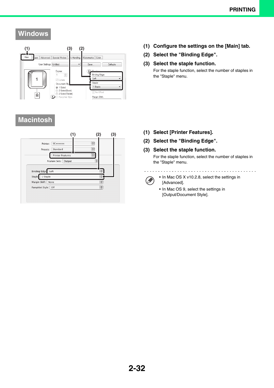 Windows, Macintosh | Sony MX-C400P User Manual | Page 111 / 257