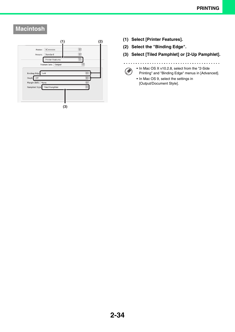 Macintosh | Sony MX-C400P User Manual | Page 113 / 257