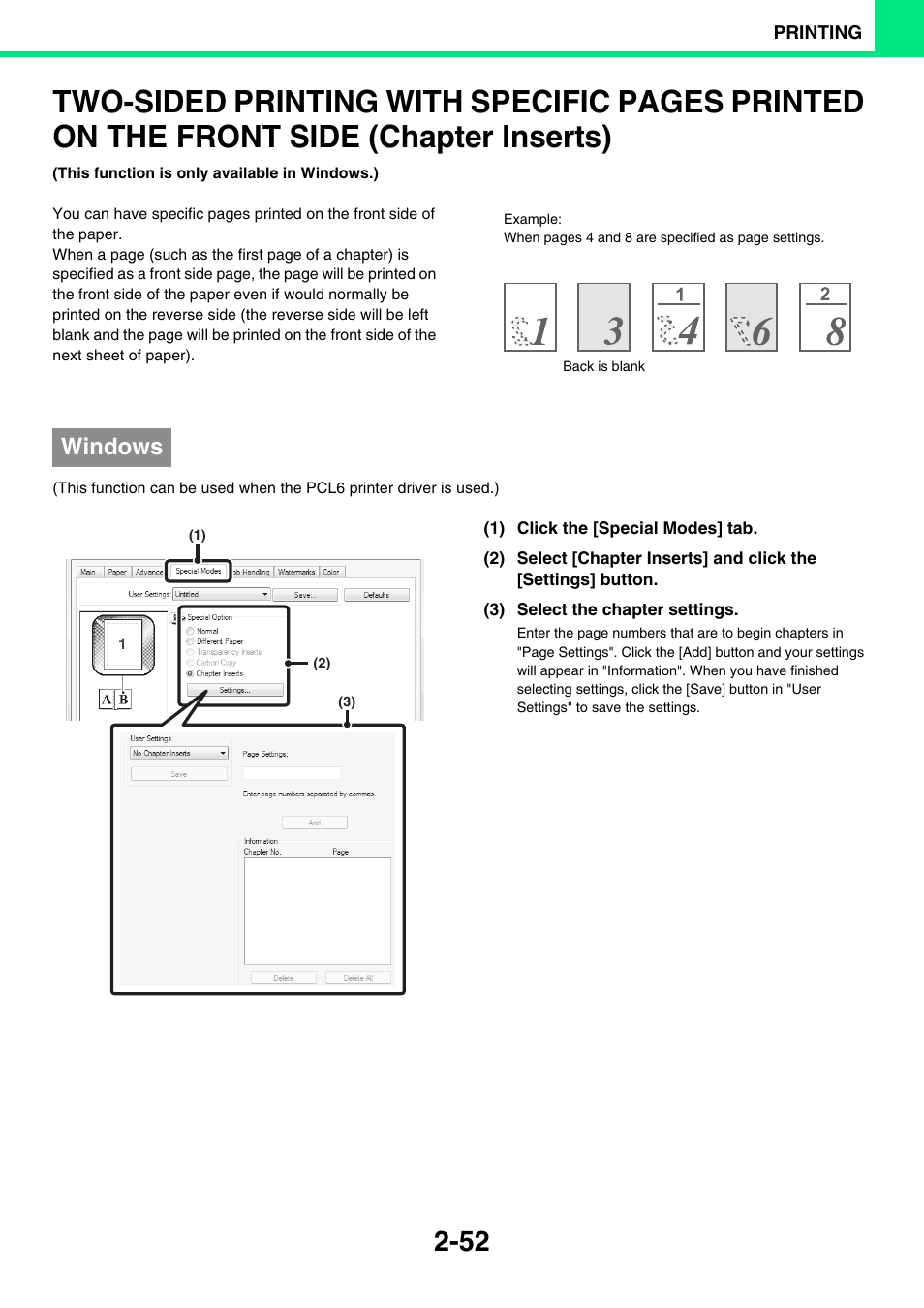 Two-sided printing with specific, Windows | Sony MX-C400P User Manual | Page 131 / 257